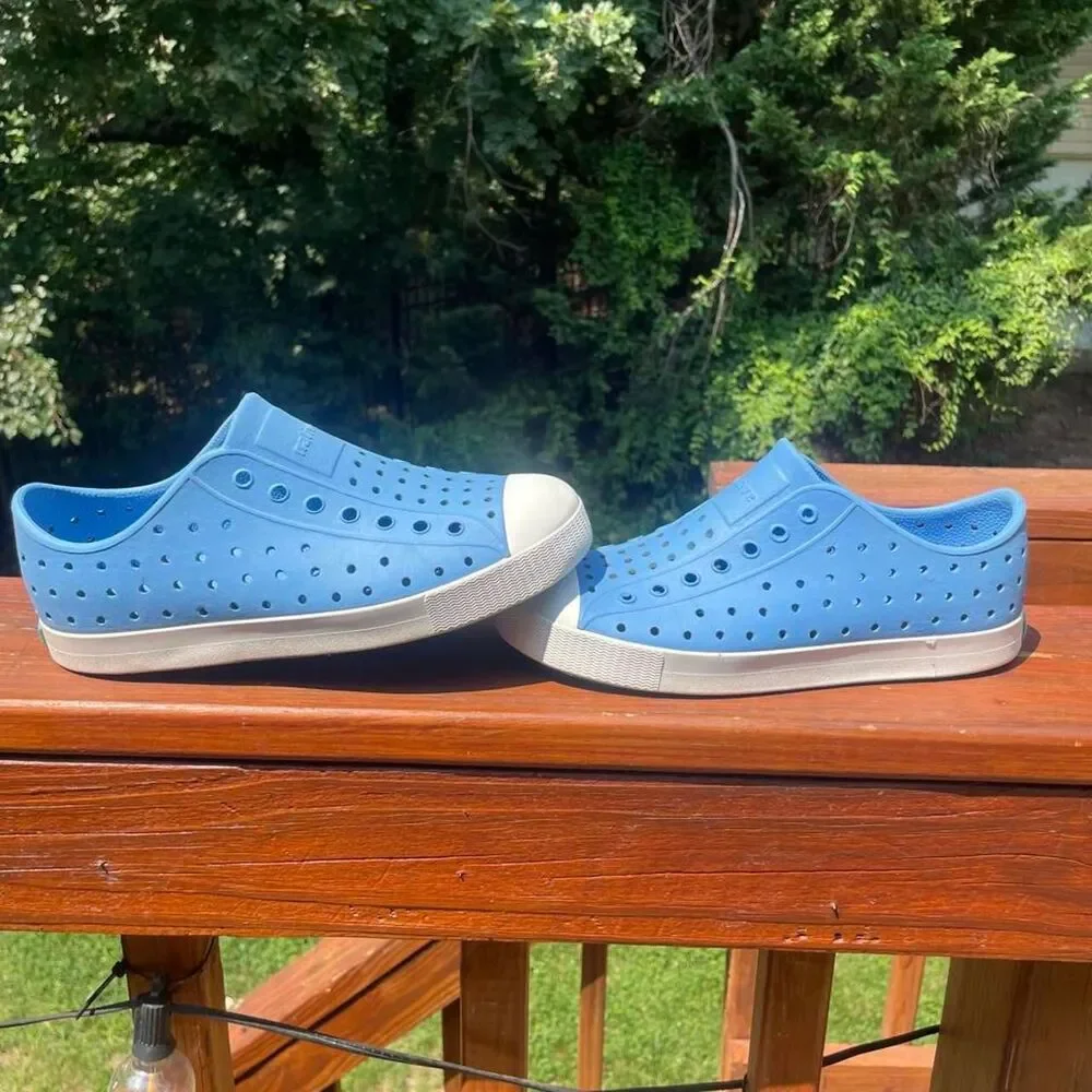 Native Shoes Youth 3 Jefferson Baby Blue White Water Sandals